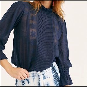 Free People Adore You Mock Neck Top XL